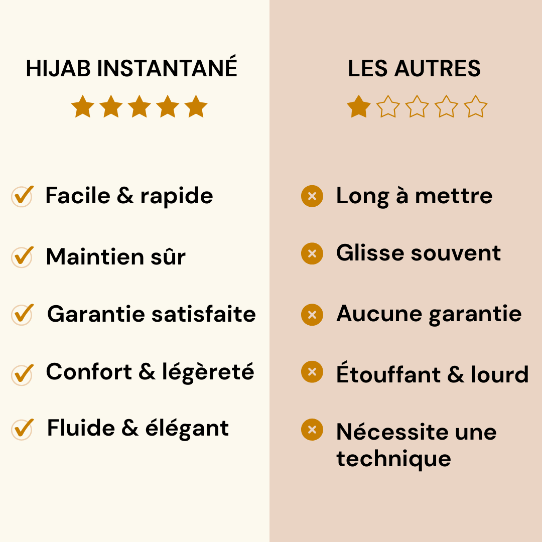 Hijab Instantané en Mousseline de soie