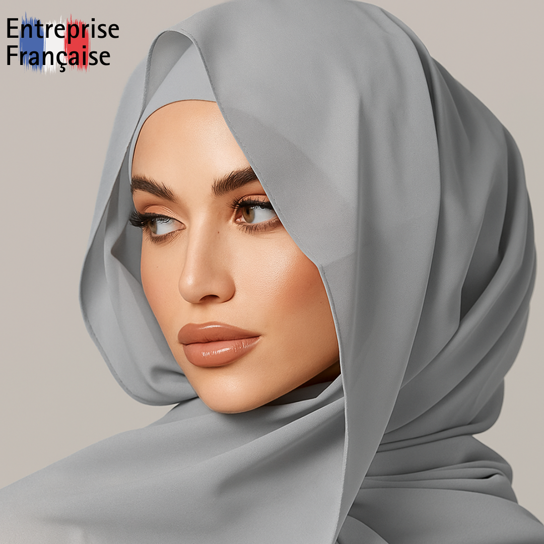 Hijab Instantané en Mousseline de soie