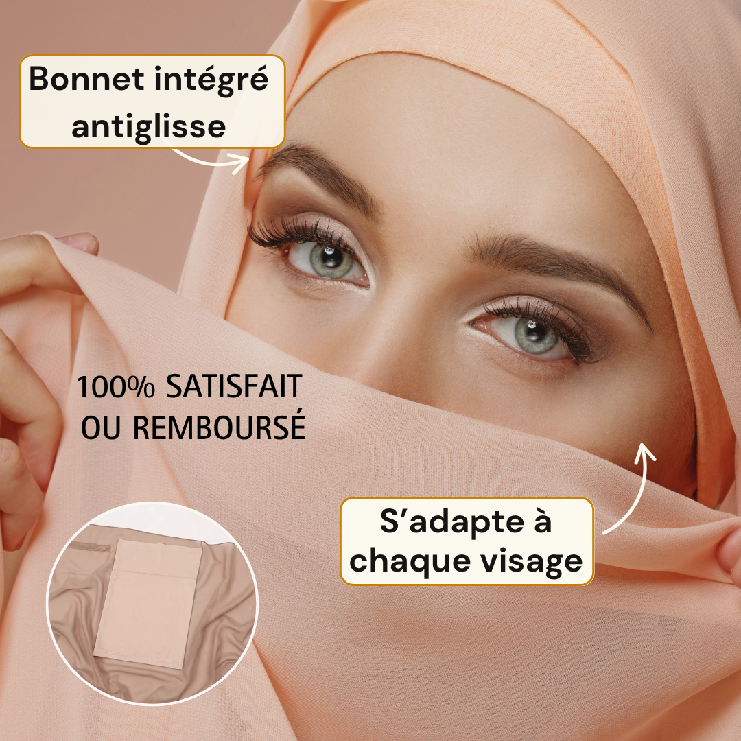Hijab Instantané en Mousseline de soie