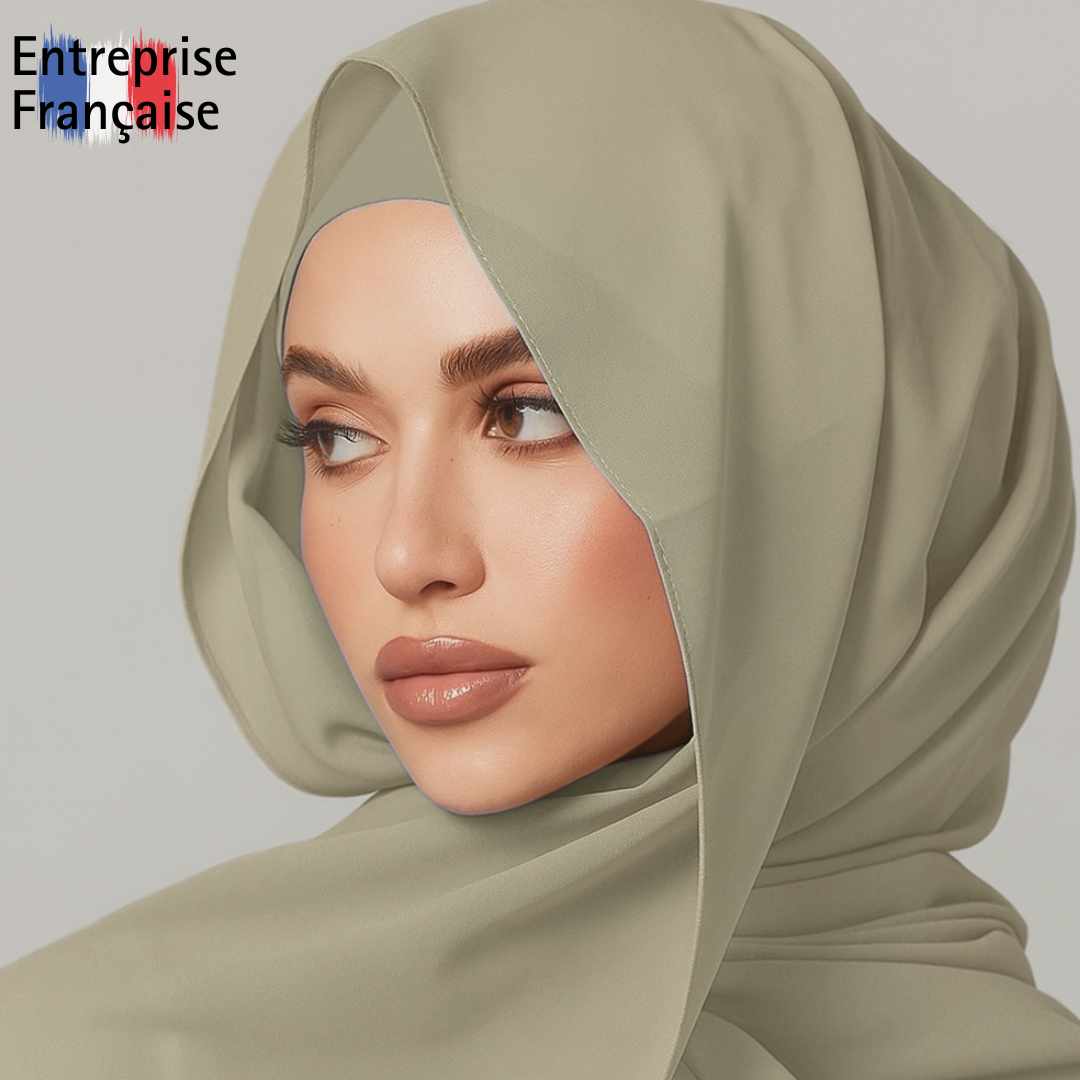 Hijab Instantané en Mousseline de soie