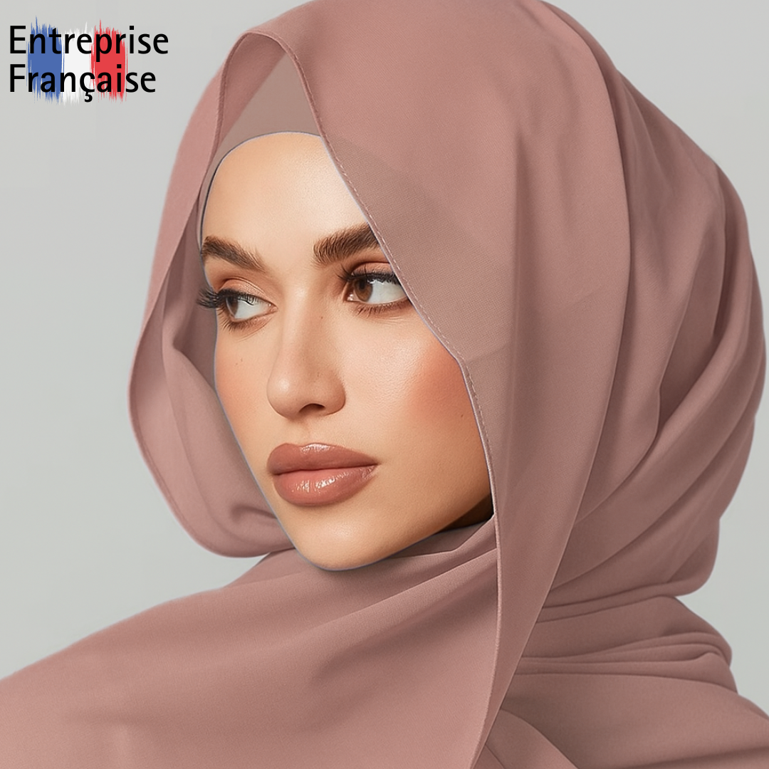 Hijab Instantané en Mousseline de soie