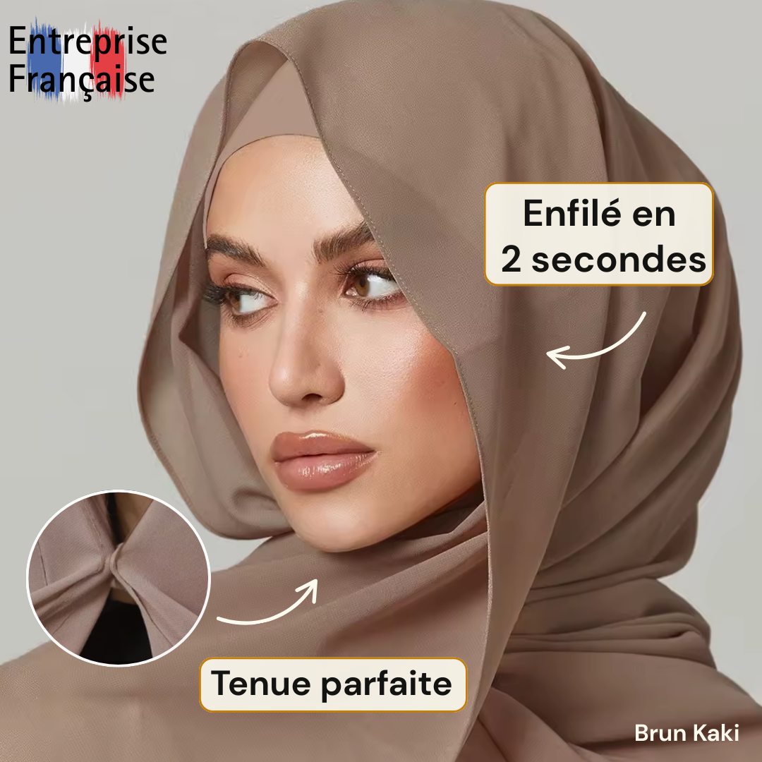 Hijab Instantané en Mousseline de soie